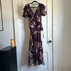 cherry off the shoulder dress Mom & Me Cherry Florals Off The Shoulder Dress